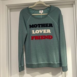 Sundry patch letter sweatshirt Mother Lover Friend